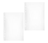 WOONEKY Funda Acrílica Transparente para Carpeta de Hojas Sueltas A5 Cubierta Rígida Recargable para Planificador 2 Unidades Resistente y Ligera Adecuado para Uso Escolar Viaje