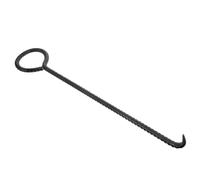 WOONEKY gancho de tapa de alcantarilla llave levantamiento ganchos para tapas de alcantarilla barra de refuerzo Negro