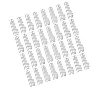 WOONEKY Ganchos para Cortinas Plisadas de Ventana, Gancho Metálico de 4 Puntas, 50 Unidades de Acero Inoxidable para Repuesto y Reemplazo de Herrajes, Accesorios Duraderos para Cortinas