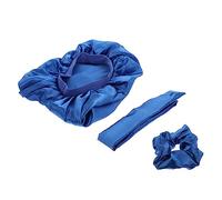 WOONEKY Gorro Seda Para El Cabello 3 Pcs Set Domento De Sueño Toalla Para Cabello Mojado Cabeza Adornos