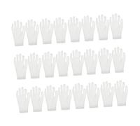 WOONEKY Guantes de Algodón Blancos para Manos Secas, 12 Pares de Guantes Hidratantes de Noche, Transpirables y Flexibles para Dormir y Cuidado Diario
