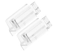 WOONEKY Guía Inferior para Vidrio de 3/8 Pulgadas para Puerta de Ducha Corrediza de Acrílico 2 Piezas Sello y Reducción de Ruido para Baño