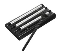 WOONEKY Instrumento de Percusión con Tubos Metálicos y Madera Campana de Viento de Tres con para Músicos Adultos y Presentaciones Escenario