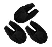 WOONEKY Juego De 3 Guantes De Limpieza para Bolas De Boliche Paño De Microfibra Bolsa De Limpieza Toalla De Microfibra Y Paño De Secado Color Negro