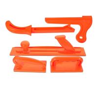 WOONEKY Juego de 5 Bloques de Empuje para Fresadora y de Mesa Herramienta de Carpintería Base de Goma Antideslizante Protección para Manos Accesorios para Trabajo Seguro Madera