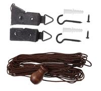 WOONEKY Juego de Accesorios para Enrollables de Bambú Kit de Cuerdas para Reparación Instalación Material Durable Compatible Cortinas de Ventana 1 Juego