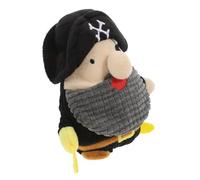 WOONEKY Juguete de Peluche Interactivo para Perros con Sonido Forma de Capitán Pirata Resistente para Masticadores para Cachorros y Perros Pequeños Promueve Ejercicio y