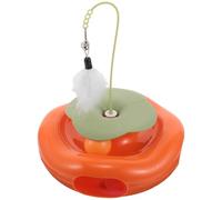 WOONEKY Juguete Interactivo para Gatos Rotatorio Automático sin Batería Estimulación y Ejercicio para Gatitos Juguete Divertido Silencioso para Interiores