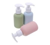 WOONEKY Kit de 3 Botellas Dispensadoras de Plástico de 100 Ml Bomba, Aprobadas por Tsa, a Prueba de Fugas y Ligeras, Ideales para Oficina y Viaje