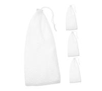 WOONEKY Kit De 4 Piezas De Alimentación para Pinzones Comedero para Pájaros Bolsa De Malla para Jardín Contenedor De Comida para Pájaros para Colgar Libre Alimento para