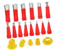 WOONEKY Kit de Boquillas Reutilizables para de Sellado con Base Desmontable Puntas para de Adhesivo y Acabado de Masilla Accesorios para Bricolaje y Construcción