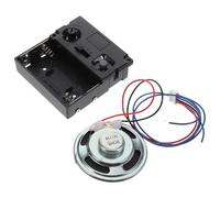WOONEKY Kit de Reparación de Relojes Mecanismo de Péndulo de Cuarzo y Caja de Música a Pilas, Plástico y Metal, Sonido Ajustable y Señal Horaria para Reparación y Creación de Relojes