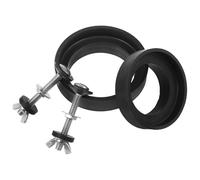 WOONEKY Kit de Tornillos y Junta de Goma para Tanque de Inodoro Tornillos de Acero Inoxidable para Asiento Anillo de Sello Antidesbordamiento Repuesto para Reparación de Cisternas