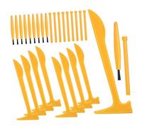 WOONEKY Kit Excavación Arqueológica para Herramientas Ergonómicas Ligeras con Martillo Cinceles y Cepillos para Exploración Fósiles y Aprendizaje Stem Resistente y Multifuncional