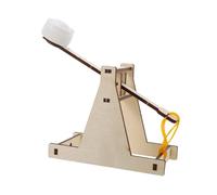 WOONEKY Kit Stem de Construcción de de Madera para Proyecto DIY Educativo de Ingeniería Antigua de Proyectiles para Aprender Física y Habilidades de Resolución de Problemas