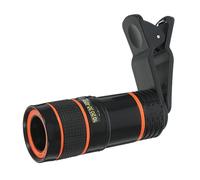 WOONEKY Lente de Teléfono Clip Teleobjetivo 8X para Móvil Calidad de Imagen en Color sin Distorsión, Material Abs y Diámetro Objetivo de 21mm para Observar Eventos y Naturaleza