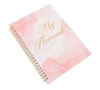 WOONEKY Libro de Registro Financiero Portátil con Letra Cuaderno para Seguimiento de Cuentas y Cheques Personales Gestión de Dinero y Control de Gastos