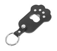 WOONEKY Llavero de Recuerdo para Pelo de Mascota con Diseño de Pata Caja Conmemorativa Portátil de PU Resistente para Almacenamiento de Pelo de Perro y Gato Accesorio Único para de