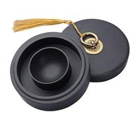 WOONEKY Losa de Tinta para Caligrafía con Tapa Piedra de Entintar de 4 Pulgadas Material Pétreo Duradero Tintero Cubierto para Moler Tinta y Pintura Uso Artístico y Tradicional