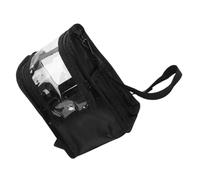 WOONEKY Maletín Maquillaje Profesional Grande Capacidad Bolsa Transparente Organizador Cosméticos Portátil Neceser Brochas Viaje Bolso Convertible Hombro y Mano para Uso Casa y Exterior