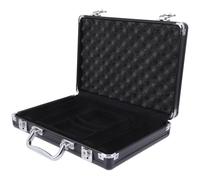 WOONEKY Maletín Poker Ligero De Aleación De Aluminio con Gran Capacidad Esquinas Redondeadas y Cierre De Seguridad para Fichas y Cartas De Póker Estuche Portátil Duradero para Sociales