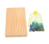 WOONEKY Mancala Plegable De Madera De Mesa Mancala para Desarrollar La Inteligencia para Jugar Interiores o Exteriores Piedras Preciosas