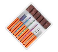 WOONEKY Manicura Taladro Profesional Brocas De Tungsteno Cabezal Para Pulir Uñas Herramienta Para Manicura