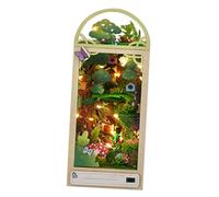 WOONEKY Maquetas Casas de Madera para Montar DIY Modelo de Pequeña Cabaña Inacabada Juguete Creativo de Montaje para Niñas Diseño Vintage y Duradero