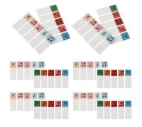 WOONEKY Marcadores de Páginas Adhesivos Transparentes Notas Musicales, 20 Unidades (5 Tonos Oscuros 5 Tonos Claros), Pestañas Reposicionables para Cuadernos y Blocs de Notas,