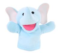 WOONEKY Marioneta de Mano Elefante de Peluche Interactiva para rol Infantil Juguete Educativo para Contar Cuentos y Estimular Creatividad Material Suave y Duradero Apto para Adultos