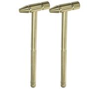 WOONEKY Martillo Multifuncional de Latón 2 Piezas 6 1 Herramienta de Reparación Mango Suave y Cómodo para Relojes y Uso Doméstico Mini Martillo de Percusión