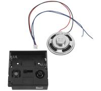 WOONEKY Mecanismo de Reloj de Campana para Caja de Música, Movimiento de Reloj de Pared, Plástico Negro, Repicar Horario, Silencio Nocturno Automático, Reparación de Relojes, Bricolaje