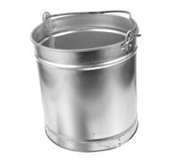 WOONEKY Metal Bucket Large Capacity Iron Water Bucket with Handle For Camping Multipurpose Storage For Ice Milk Liquids Solids Stable Portable