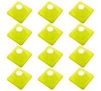 WOONEKY Mini Cono de Entrenamiento de Fútbol para Carreras y Agilidad | PE Flexible, Ligero y Portátil, Borde Superior Ensanchado, Uso en Interiores y Baja Luz, Color Naranja