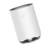 WOONEKY Mini Humidificador de Aire Portátil con Difusor de Aroma Ultrasilencioso Humidificador Aromaterapia para Hogar Oficina y Coche Diseño Compacto Blanco Crema