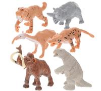 WOONEKY Modelo de Animales Prehistóricos Simulados de Plástico, Set Educativo Figuras Resistentes de 1 Juego, Decoración Didáctica para Aprender Prehistoria y Juego Creativo