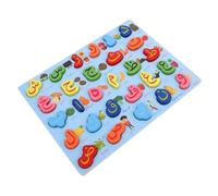 WOONEKY Montessori Puzzle de Letras Árabes de Madera para Mesa Educativo para Aprendizaje del Alfabeto y Juguete Montessori para Preescolares y Pequeños