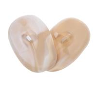 WOONEKY Orejeras De Silicona Impermeables Para Teñirse El Pelo Tamaño Ajustable Protectores Auditivos Para Peluquería y Uso Doméstico Color Café Blanco