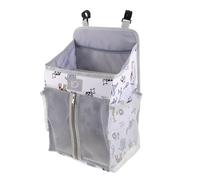 WOONEKY Organizador Animales Colgante con Estampado para Cuna | Instalación Fácil, Múltiples Bolsillos, Poliéster y Plástico, Uso en Casa y Viaje, para Cambiador y Cunas Estándar