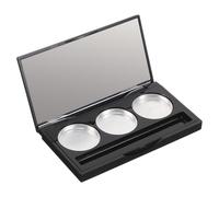 WOONEKY Paleta De Sombras De Ojos y Colorete Vacía Magnética 1 Unidad Rectangular Para Maquillaje Portátil Ranura Para Pinceles Uso Profesional y Viaje