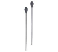 WOONEKY Palillos Chinos Reutilizables y Cucharas de Silicona Multifuncionales para Mezclar Bebidas y Sopas, sin Rebabas, Set de 1 Par para Cocina Diaria