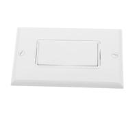 WOONEKY Panel de Interruptor de Pared Gang Blanco Control Sencillo con Tecla para Luz Interior Reemplazo para Mejoras y Renovación del Hogar