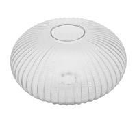 WOONEKY Pantalla de Vidrio Redonda para Lámparas de Pared Tulipa Esférica Transparente y Lisa Recambio para Lámparas de Mesa y Colgantes Diseño Minimalista Elegante Fácil de Limpiar