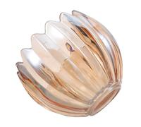 WOONEKY Pantalla de Vidrio Repuesto Tulipa Mini 42 Mm Color Ámbar para Lámparas de Pared Colgantes Mesa, Pantalla de Cristal Decorativa Vintage Diseño Floral Tulipán para Hogar