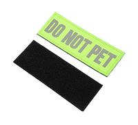 WOONEKY Paquete De 2 Parches Reflectantes para Chalecos De Servicio para Perros con La Leyenda no Acariciar Y Etiquetas Adhesivas para Perros Pegatinas De Nailon Verdes