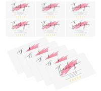 WOONEKY Paquete de 30 Tarjetas de Agradecimiento de Papel con Suficiente Espacio para Escribir y Diseño que No se Desvanece, Ideales para Negocios Pequeños y Compras