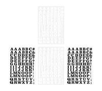 WOONEKY Parches Termoadhesivos para Ropa 26 Letras Vinilo Transferencia Térmica 4 Hojas Pequeñas 27x18,5 Cm Negro y Blanco Accesorios DIY Decoración Camisetas, Jeans, Mochilas