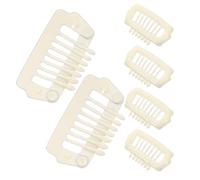 WOONEKY Pasadores Pelo de Gato y Perro Horquillas a Presión de Moda para Mascotas Accesorios en Color Beige Tamaño Pequeño Uso Diario para Perros Pequeños y Gatos Conjunto de 6 Unidades