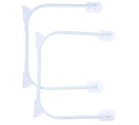 WOONEKY Patas Plegables Tipo Horquilla Metálicas Resistentes para Mesas 2 Piezas Soporte para Muebles de Bricolaje Plegable para Mesa Auxiliar Mesita de Noche