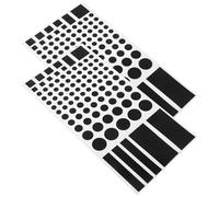 WOONEKY Pegatinas Bloqueadoras de Luz LED para Routers y Lámparas, Cubierta Opaca Autoadhesiva 2 Unidades, Filtro de Luz Atenuante 50%-80% para Dormitorio y Oficina